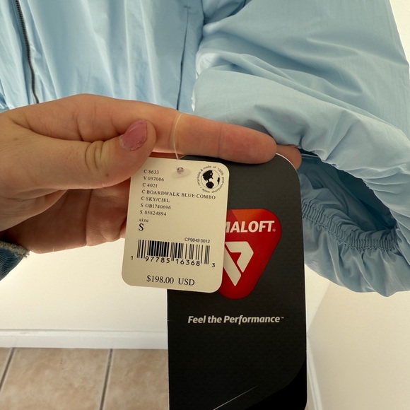 NWT Free People Blue Puffer Bomber Outpost Jacket size small - Picture 6 of 9